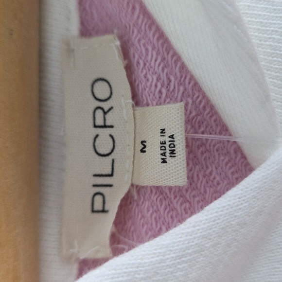 NWT Pilcro By Anthropologie Multicolor Patchwork Hoodie Sweater, Size M - Picture 2 of 10